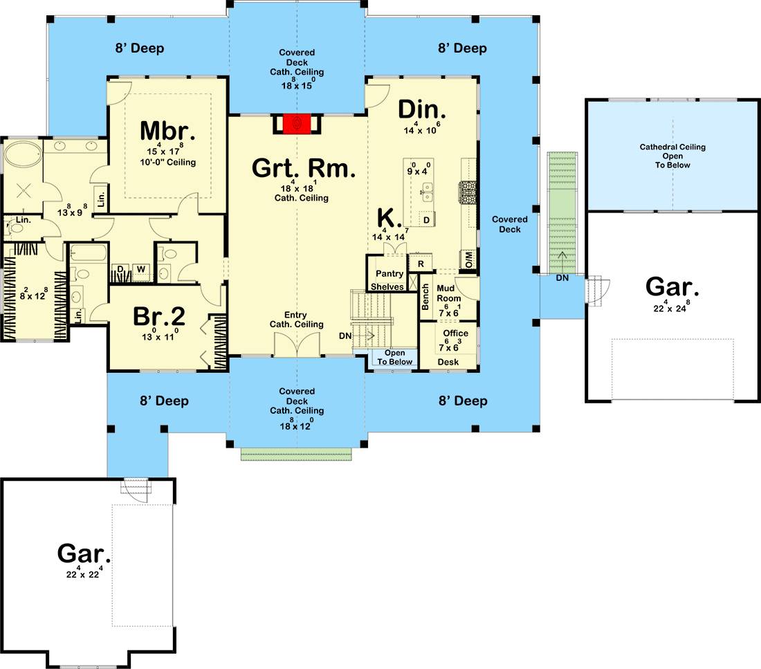 The Craftsman 13 Loz Builders The Craftsman 013 - Lake Of The Ozarks Home Builders